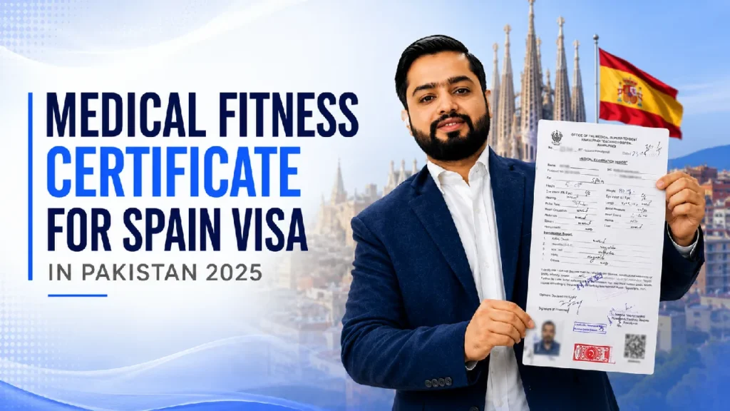 Medical Fitness Certificate for Spain Visa in Pakistan
