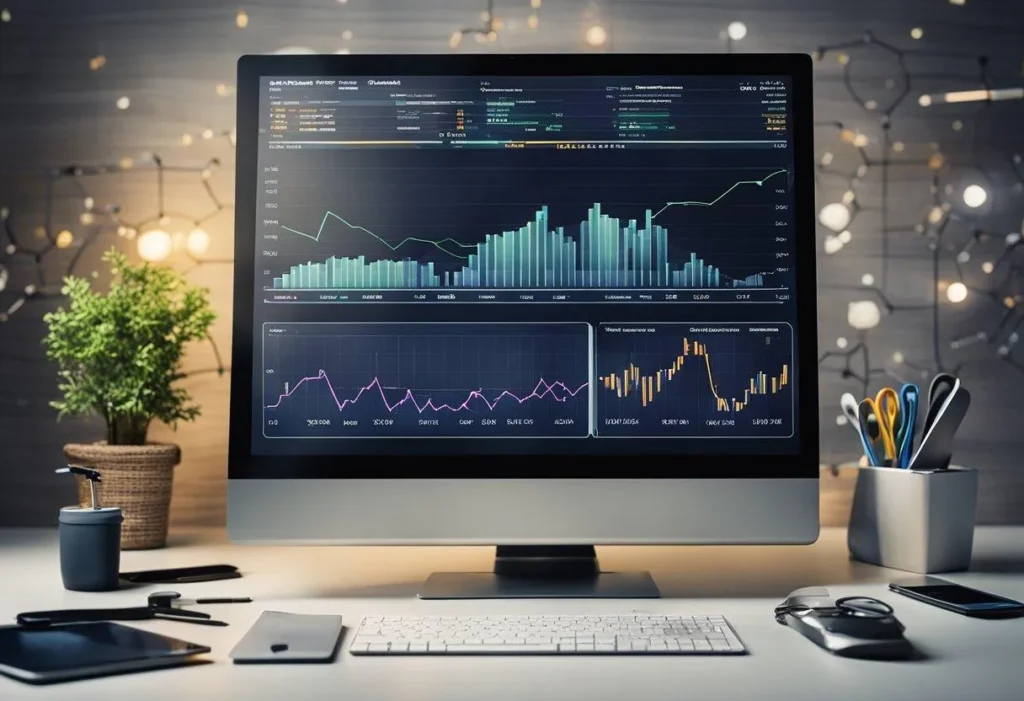 SEO analytics dashboard on computer