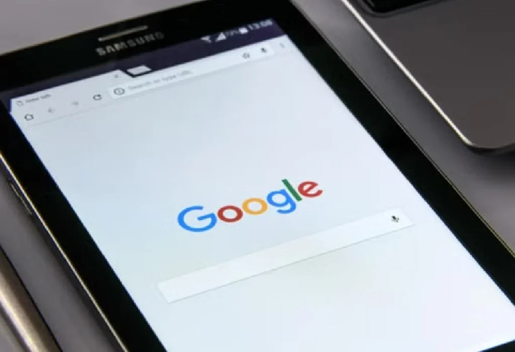Google search results on smartphone