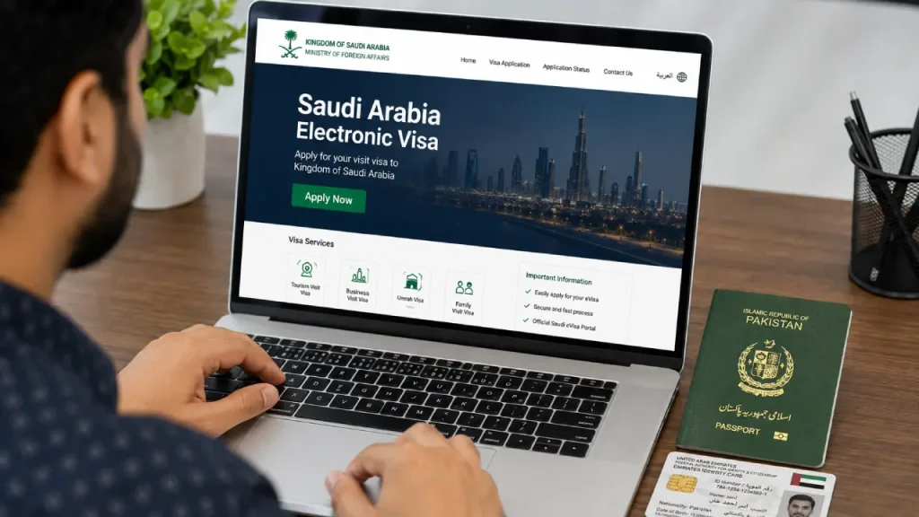 Saudi 1-Year Multiple Entry Visa for Pakistani GCC Residents 2 Saudi Arabia electronic visa application with Pakistani passport
