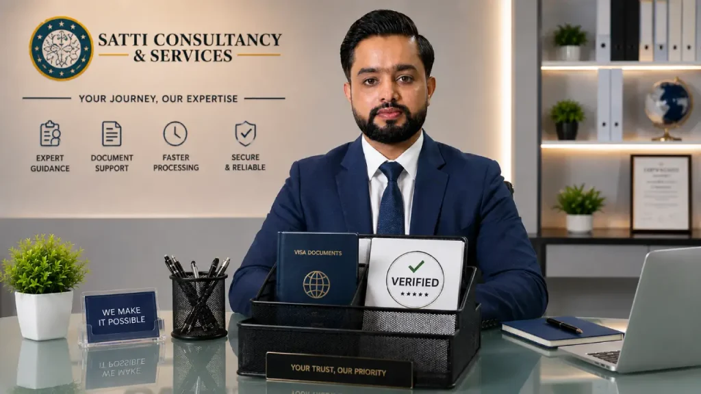 UAE Work Visa Medical Certificate Attestation from Pakistan | Wafid/GAMCA Medical Fit Report Next Step 3 Waqass Javed Satti presenting verified visa documents