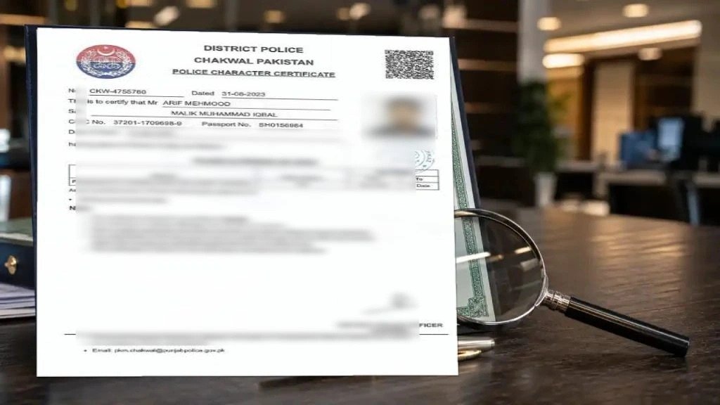 Police Character Certificate (PCC) for Dubai Visa: MOFA Pakistan & UAE Embassy Attestation Process 1 Police Character Certificate from District Police Chakwal, Pakistan