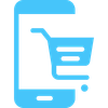 Online shopping cart icon