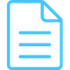 Blue document icon